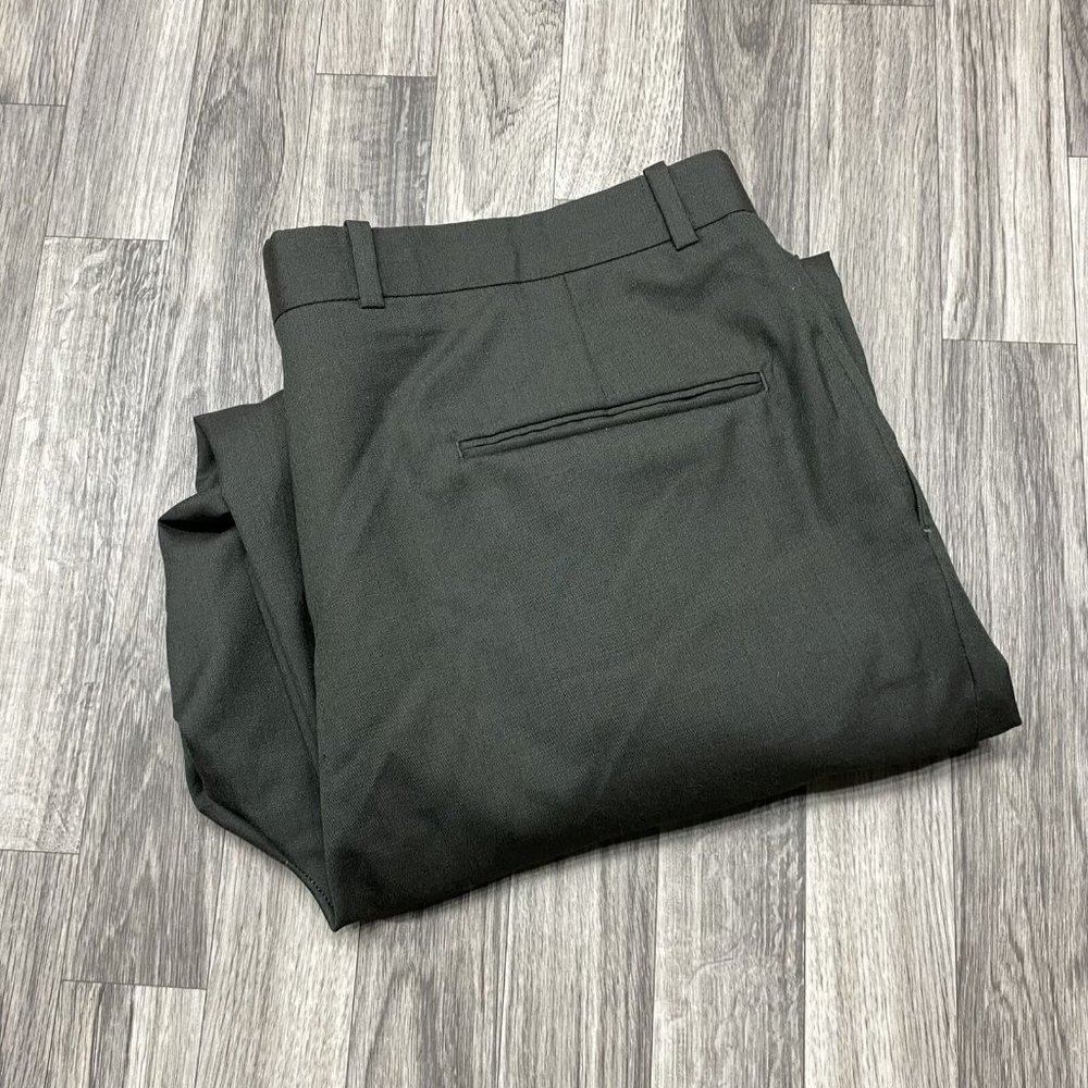 PIERRE BALMAIN Classic Straight Grey 100% Pure Virgin Wool Dress Pants Men's 38